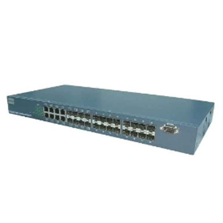24 Chaw nres nkoj Gigabit SFP siab chaw nres nkoj suav fiber ntau hloov